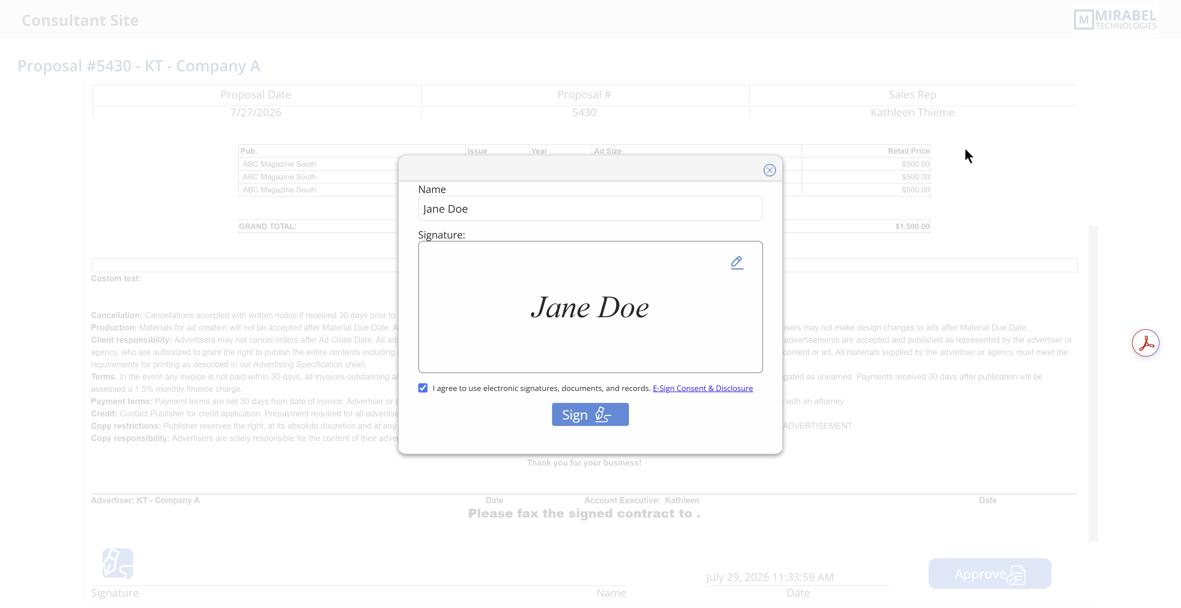 Product screenshots