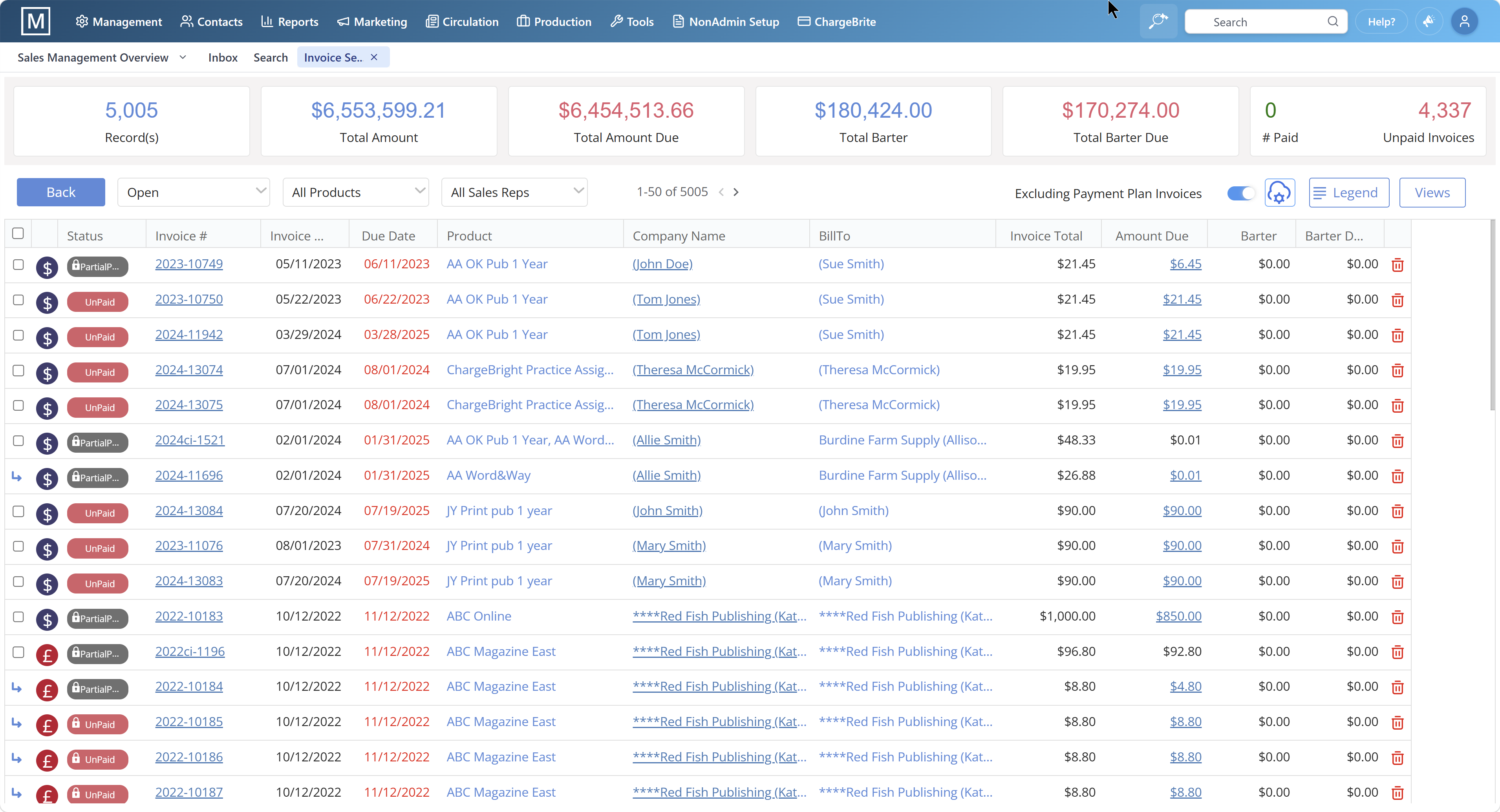 Product screenshots