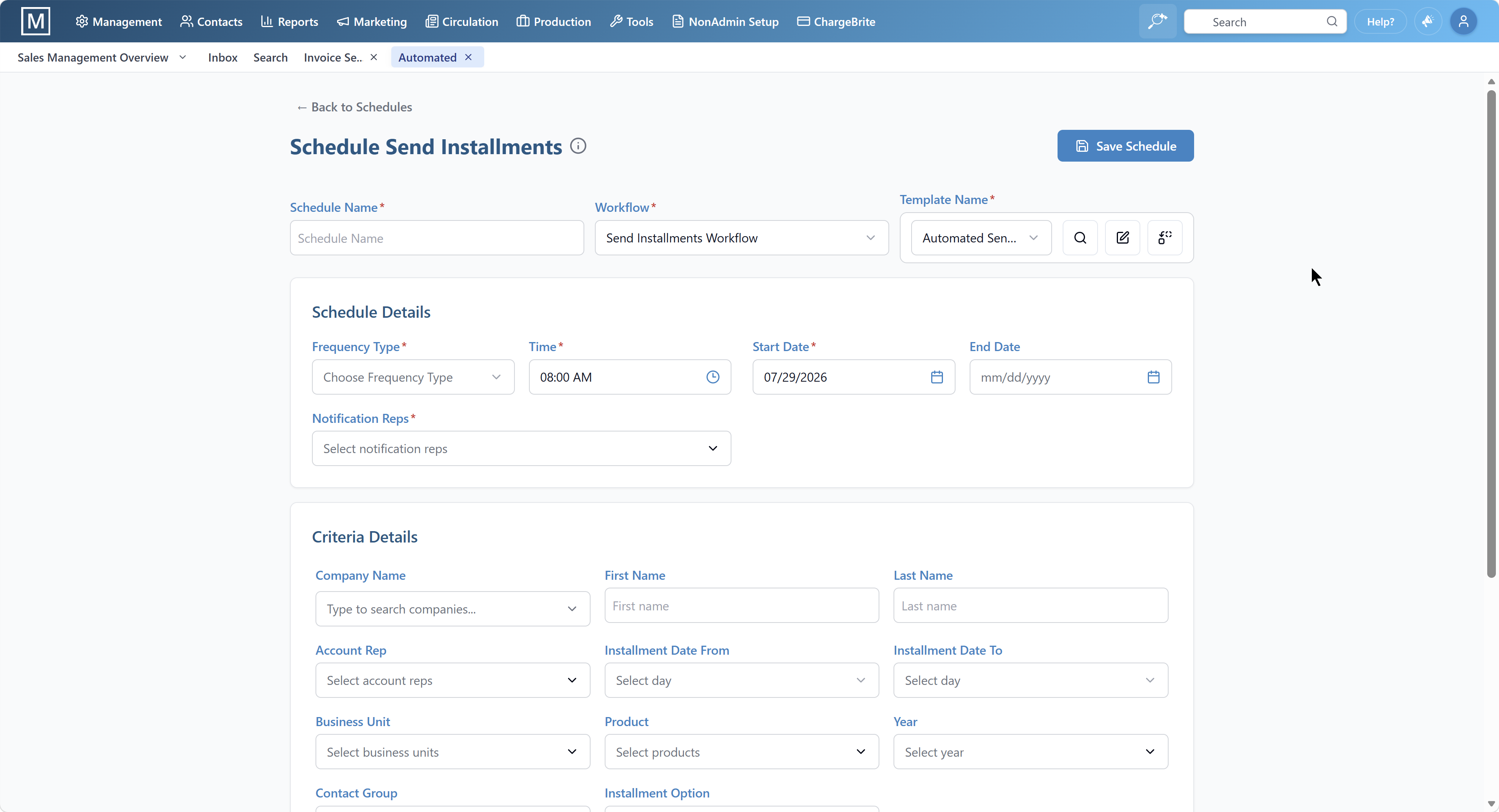 Product screenshots