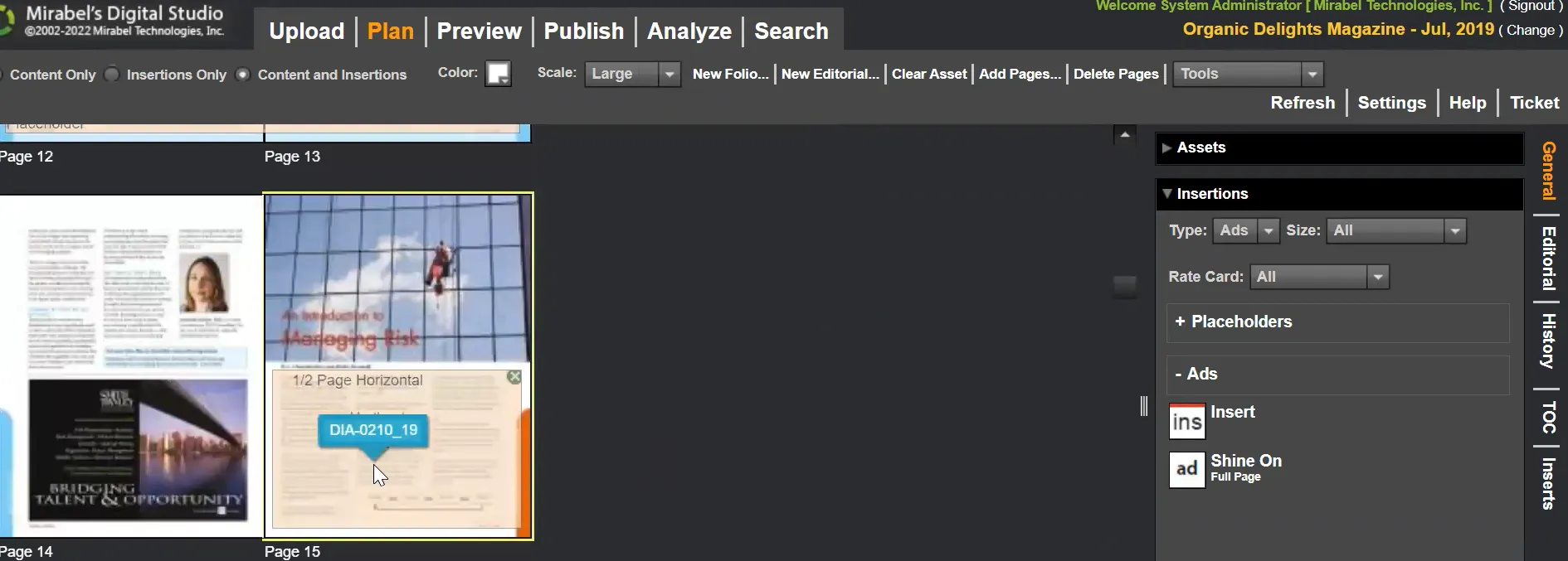 Flat Plan Overlay